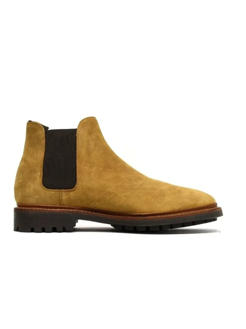 New! Allen Edmonds Wren Chelsea Boot Suede Tan 10.5 D DD509A 7744 Goodyear Welt